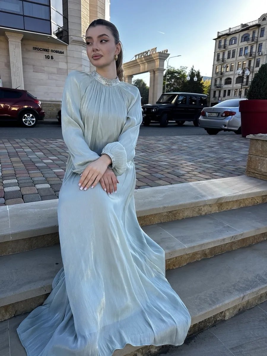 Вечернее платье мятный