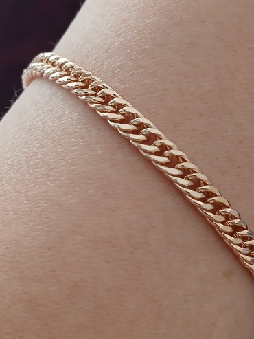 Xuping Jewelry длина 21 см медицинская сталь, медицинское золото, без вставок