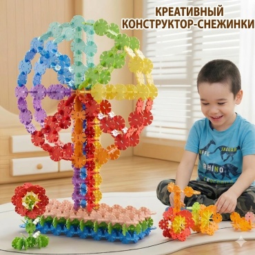 Конструктор TOLD снежинки 477511954, деталей 400 шт