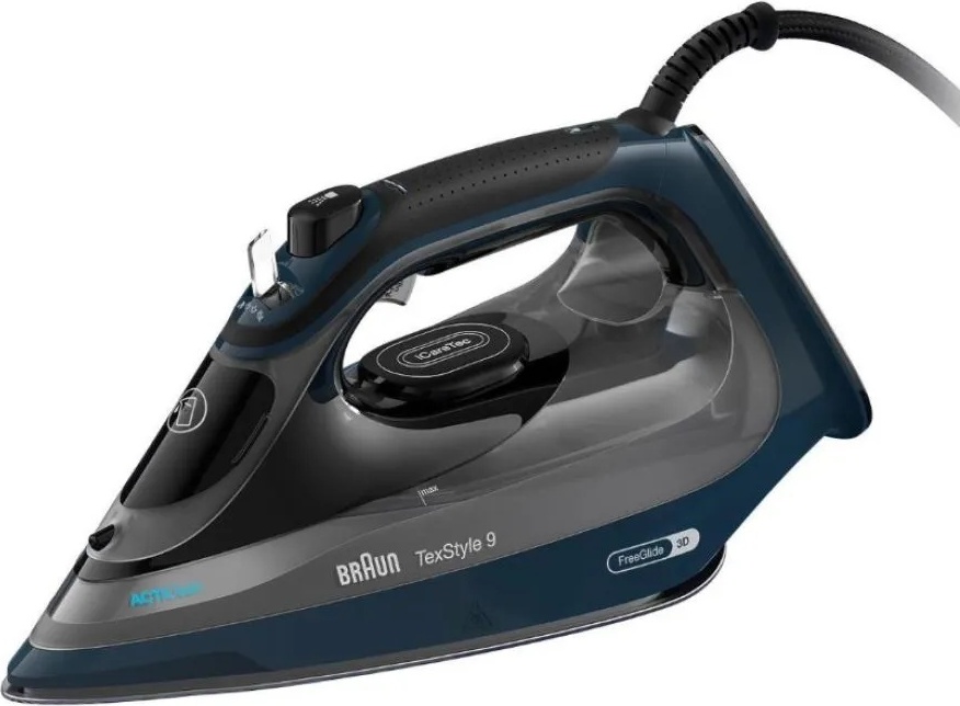 Утюг Braun TexStyle 9 SI9682DB черный, синий