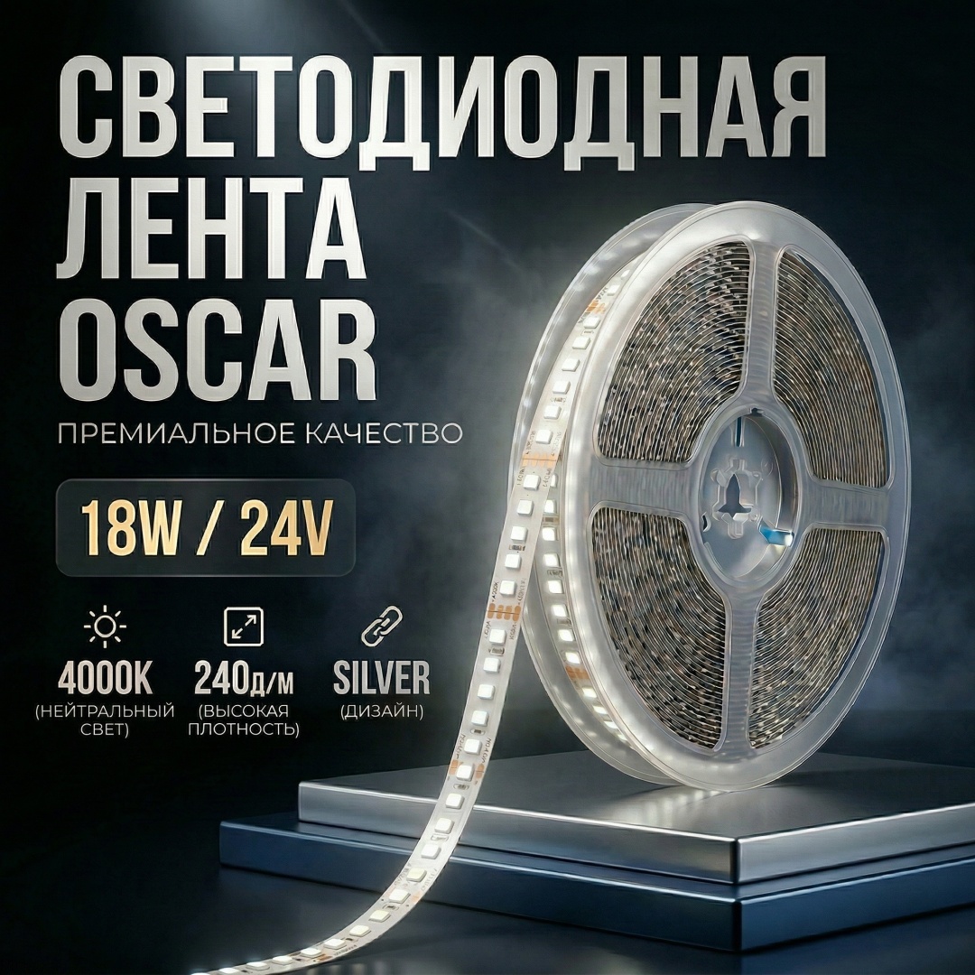 Светодиодная лента нейтральный белый 10 м