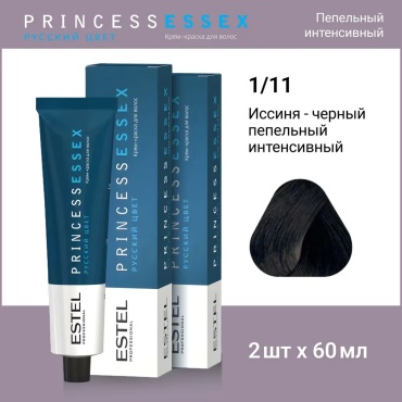 ESTEL PROFESSIONAL Princess Essex 1/11 иссиня - черный пепельный интенсивный крем-краска 120 мл