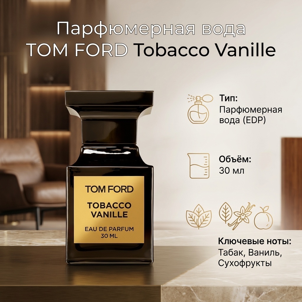 TOM FORD Tobacco Vanille парфюмерная вода EDP 30 мл, унисекс