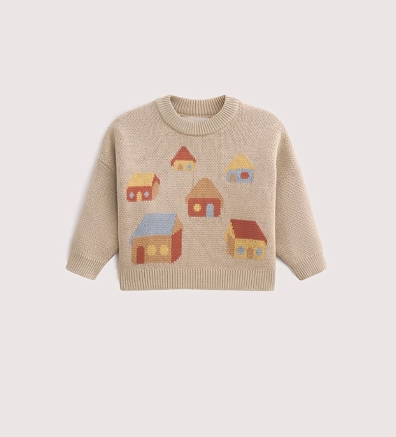 Свитшот Loomknits бежевый, мультиколор