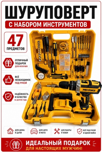 Дрель-шуруповерт Pro force v48