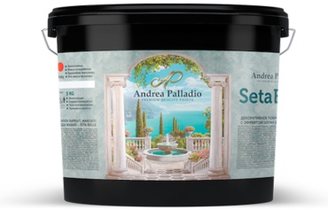 Andrea Palladio Seta Belle Texture Argento акриловая основа, тон texture argento 5 кг