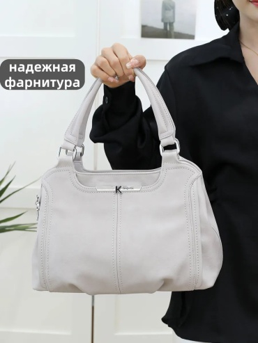Мини-сумка ИП Шэнь экокожа бежевый