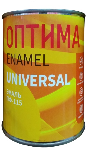 Оптима эмаль глянцевая Universal ПФ-115 0.9 кг, тон синий