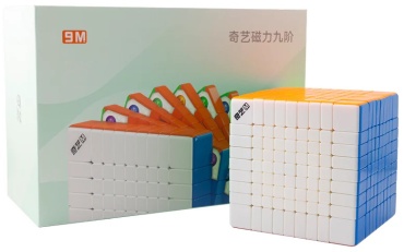 Кубик Рубика 52118 QiYi MoFange M Ball-Core 9x9 с магнитами мультиколор пластик