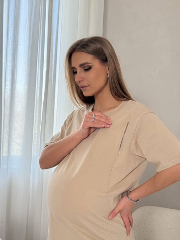 Футболка Moms Collection бежевый