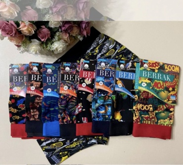 Боксеры Berrak Tekstil фиолетовый, серебристый