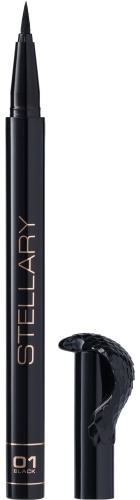 Stellary Фетровая подводка для глаз Чёрная / Hypnotic Cobra eyeliner Black / тон 01 подводка-фломастер черный 01