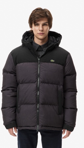 Зимняя куртка LACOSTE черный