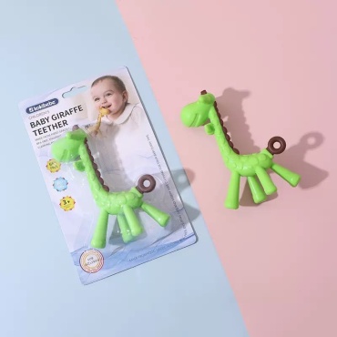 Прорезыватель Kokibebe Прорезыватель жираф, 1 шт, зеленый