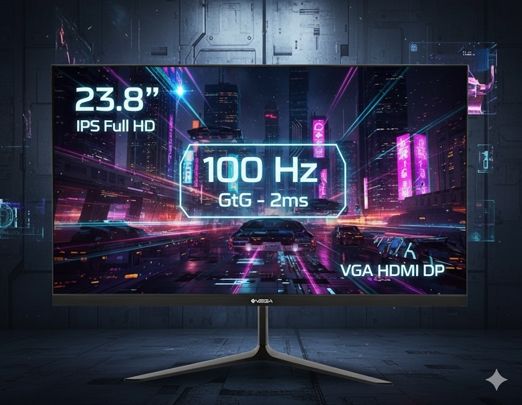 Монитор 23.8" VEGA VHF238-100CA черный