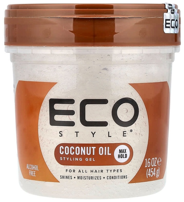 Eco Style гель для укладки волос, максимальная фиксация, для всех типов волос, кокосовое масло, 454 г гель экстрасильная фиксация 454 г