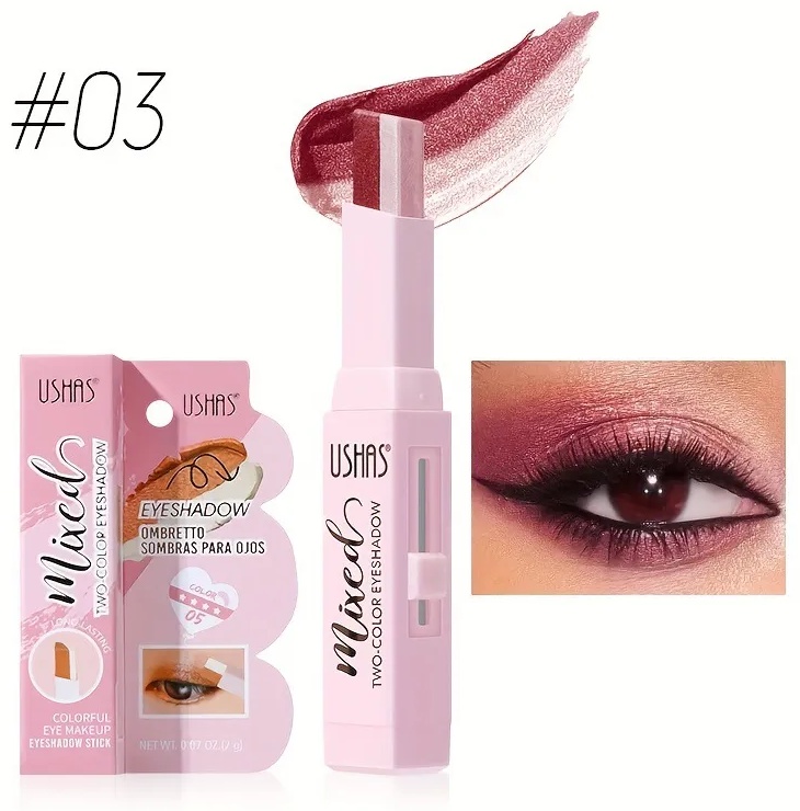 Ushas тени кремовые Двухцветные тени для век/Two-Color Eyeshadow 03