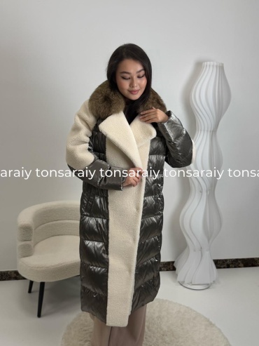 Зимняя куртка ТОН САРАЙЫ бежевый