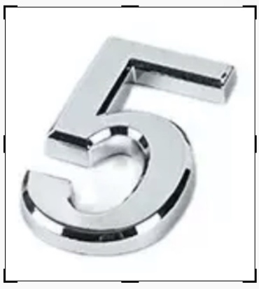 AAT цифра 5, пластик
