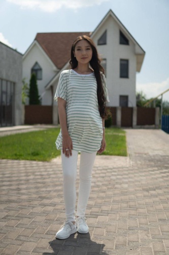 Футболка Sweetmama.kz белый, зеленый