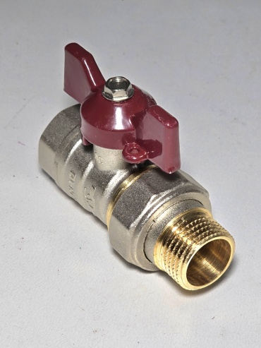 Кран шаровый Temper резьбовой (BP/HP) DN15 Ду 15 (1/2)