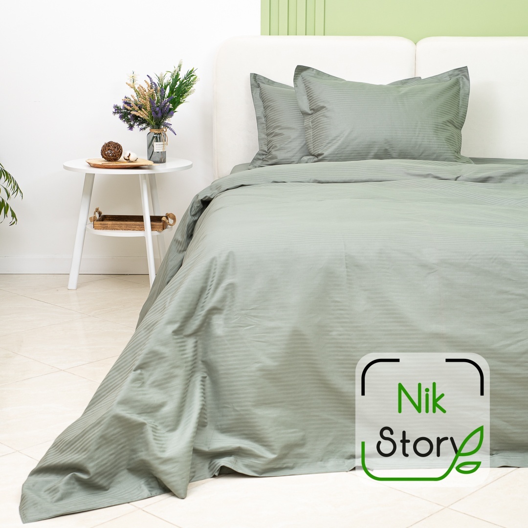 Пододеяльник NikStory двуспальный Soothe 200x230 темно - зеленый