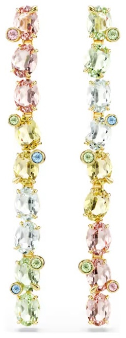 Серьги-цепочки Swarovski ювелирный сплав, кристаллы Swarovski