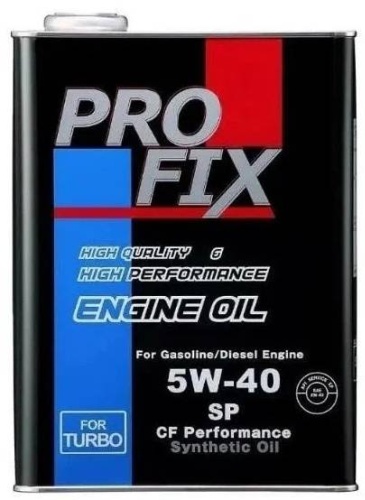 Синтетическое PROFIX HIGH QUALITY & HIGH PERFORMANCE ENGINE OIL 5W-40 4 л