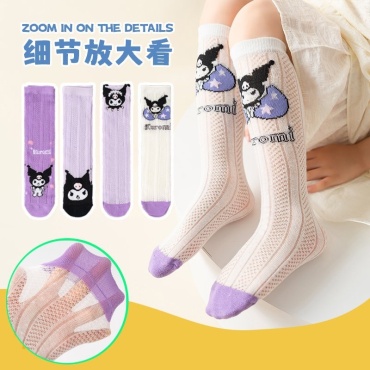 Гольфы Kuromi 81568 4 пары фиолетовый, мультиколор one size