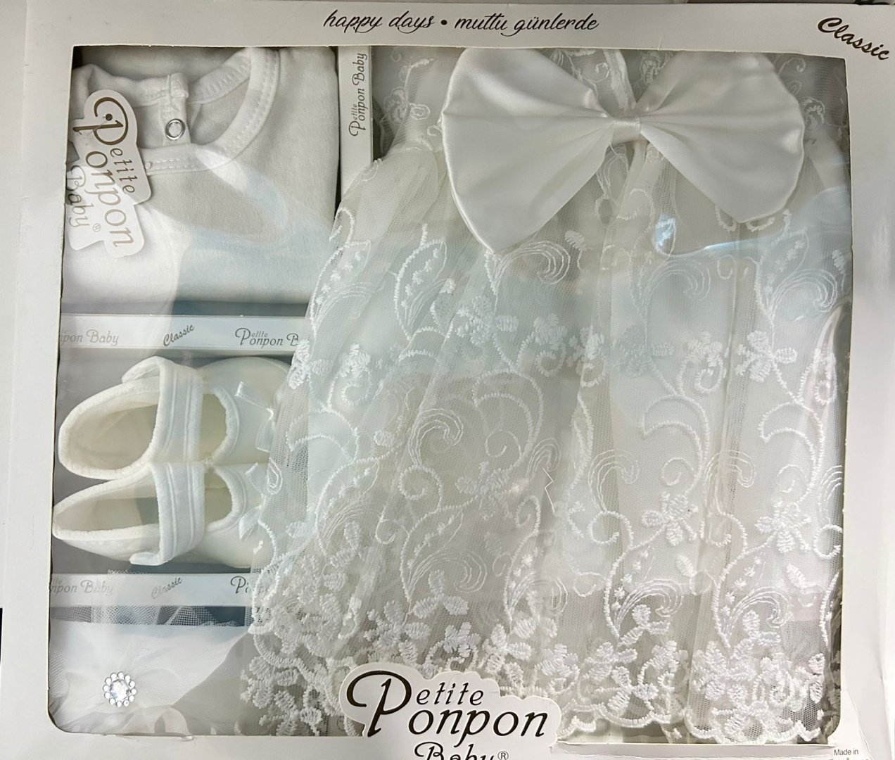 Комплект Petite Ponpon Baby белый