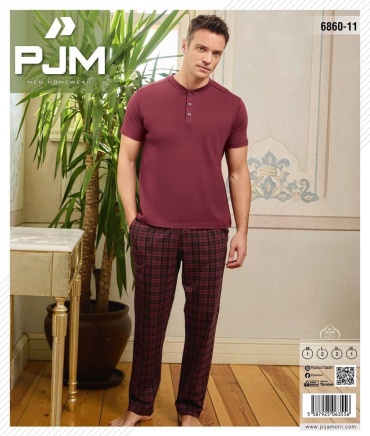 Пижама PJM HomeWear бордовый
