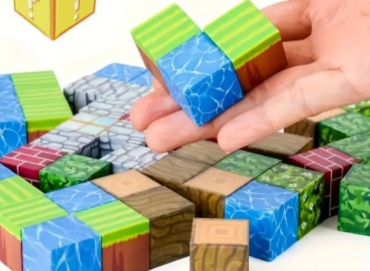 Конструктор Магнитный кубики minecraft 30352692_169017598, деталей 50 шт
