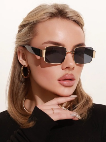 Sun Loren солнцезащитные очки прямоугольные однотонные