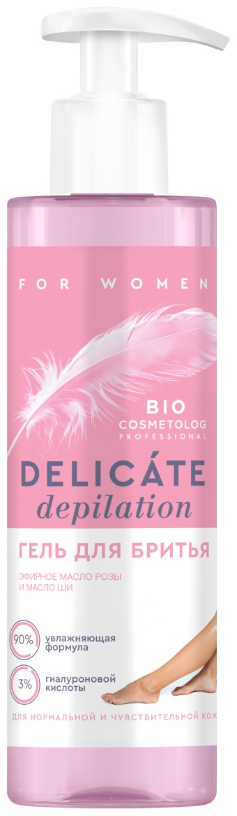 Bio Cosmetolog Гель для бритья DELICATE DEPILATION гель для бритья 190 мл