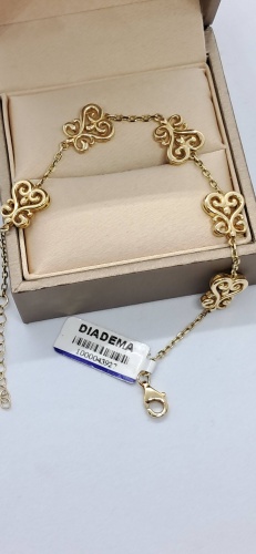 Diadema 20An68 длина 18 см, вес 5.88 г золото, плетение якорное