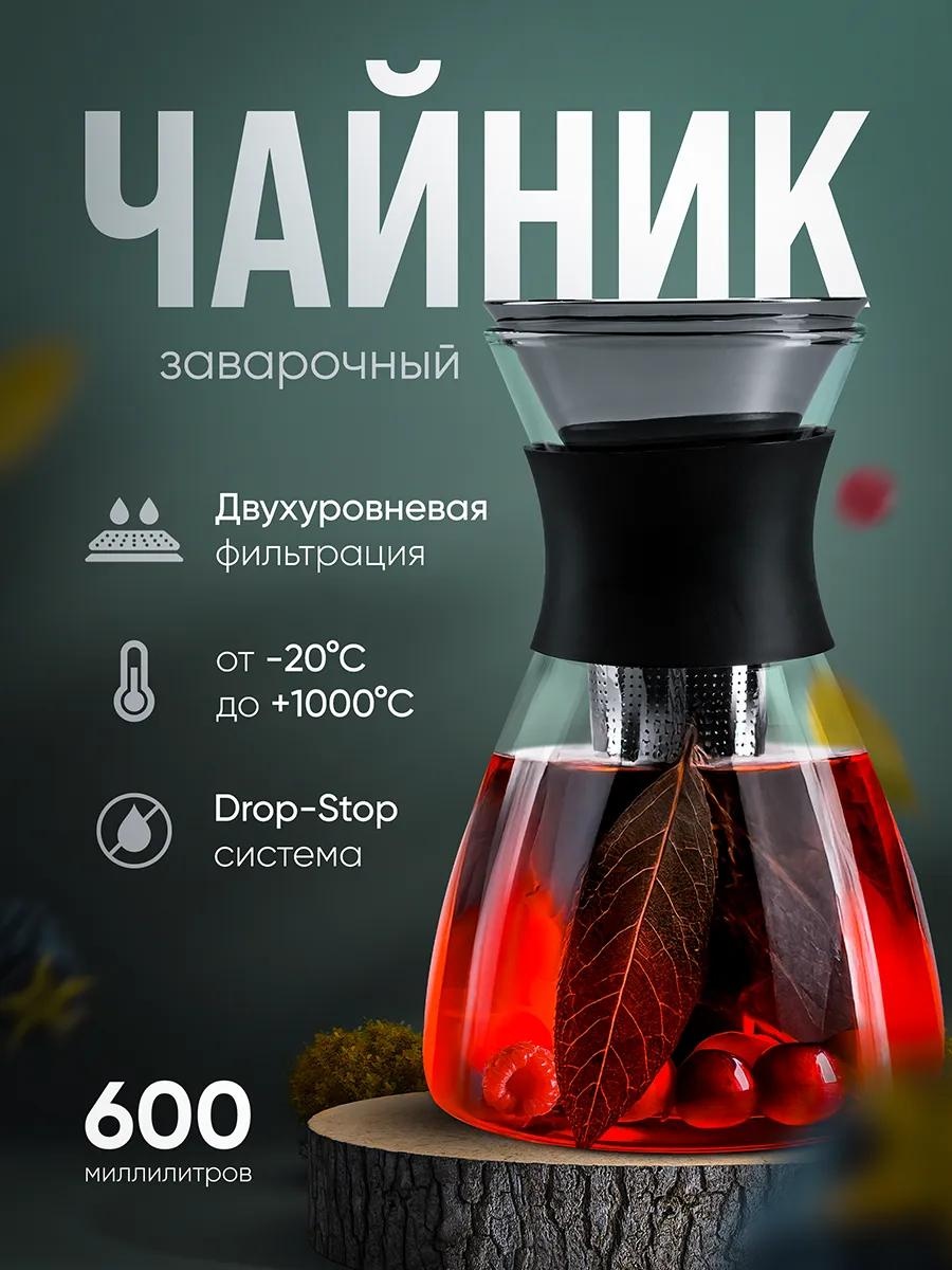 Чайник DLT332644003 0.6 л, боросиликатное стекло