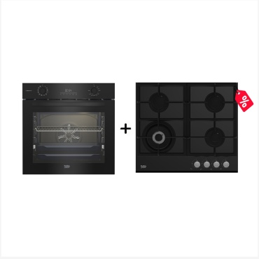 BEKO BBIS17300BCS черный + варочная поверхность HILW64235S