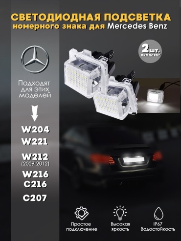 Lomomo подсветка 827831924 Mercedes-Benz E 200/S 63 AMG