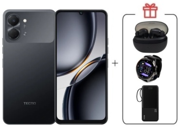 TECNO SPARK Go 3 3 ГБ/128 ГБ черный + подарок