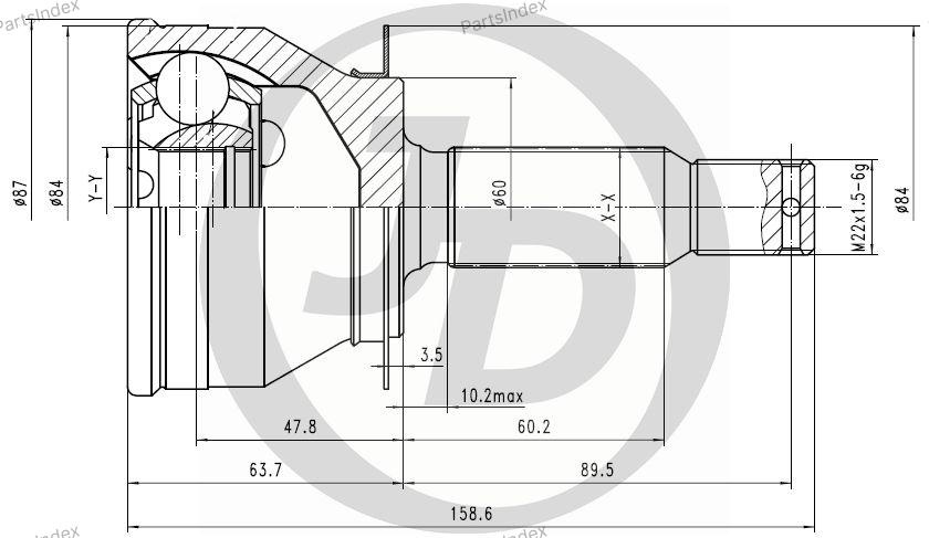 JD ШРУС JCT0106