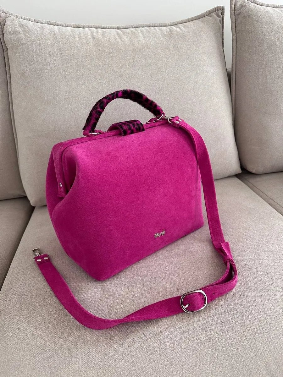 Саквояж Shapely bags натуральная замша черный 12.6 л