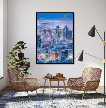 MP modulprint картина Ночной Алматы 60x80 см