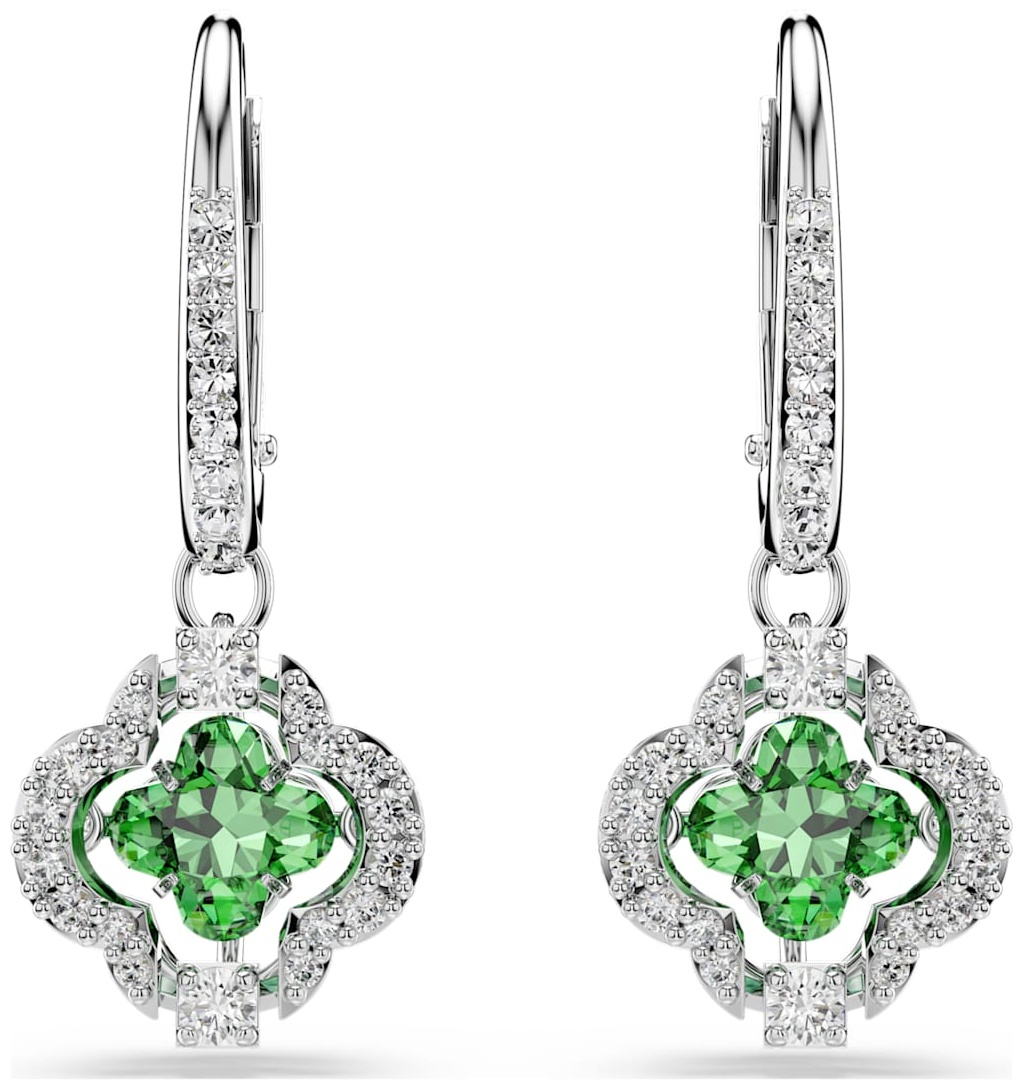 Серьги Swarovski бижутерный сплав, кристаллы Swarovski
