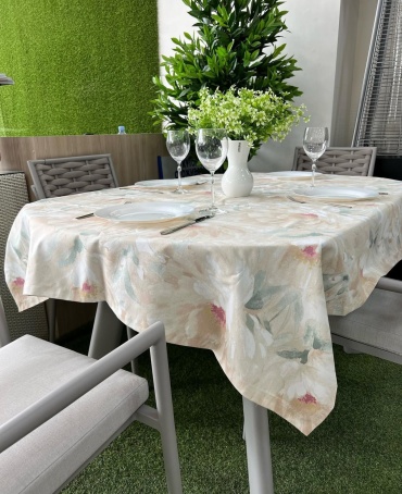 Скатерть Maryam decor & textile 220x140 см, хлопок, дак, 1 шт