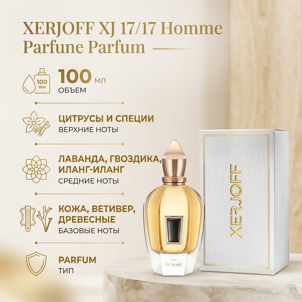 Xerjoff XJ 17/17 Homme Parfum духи PARFUM 100 мл, для мужчин