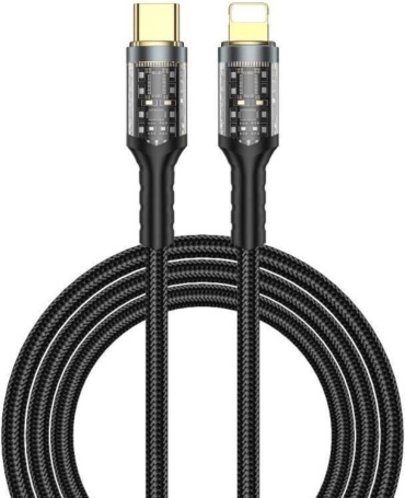 Кабель WIWU USB TypeC (F), Lightning, 1.2 м, WiWU WI-C016 Geek Series на Type-C to Lightning черный