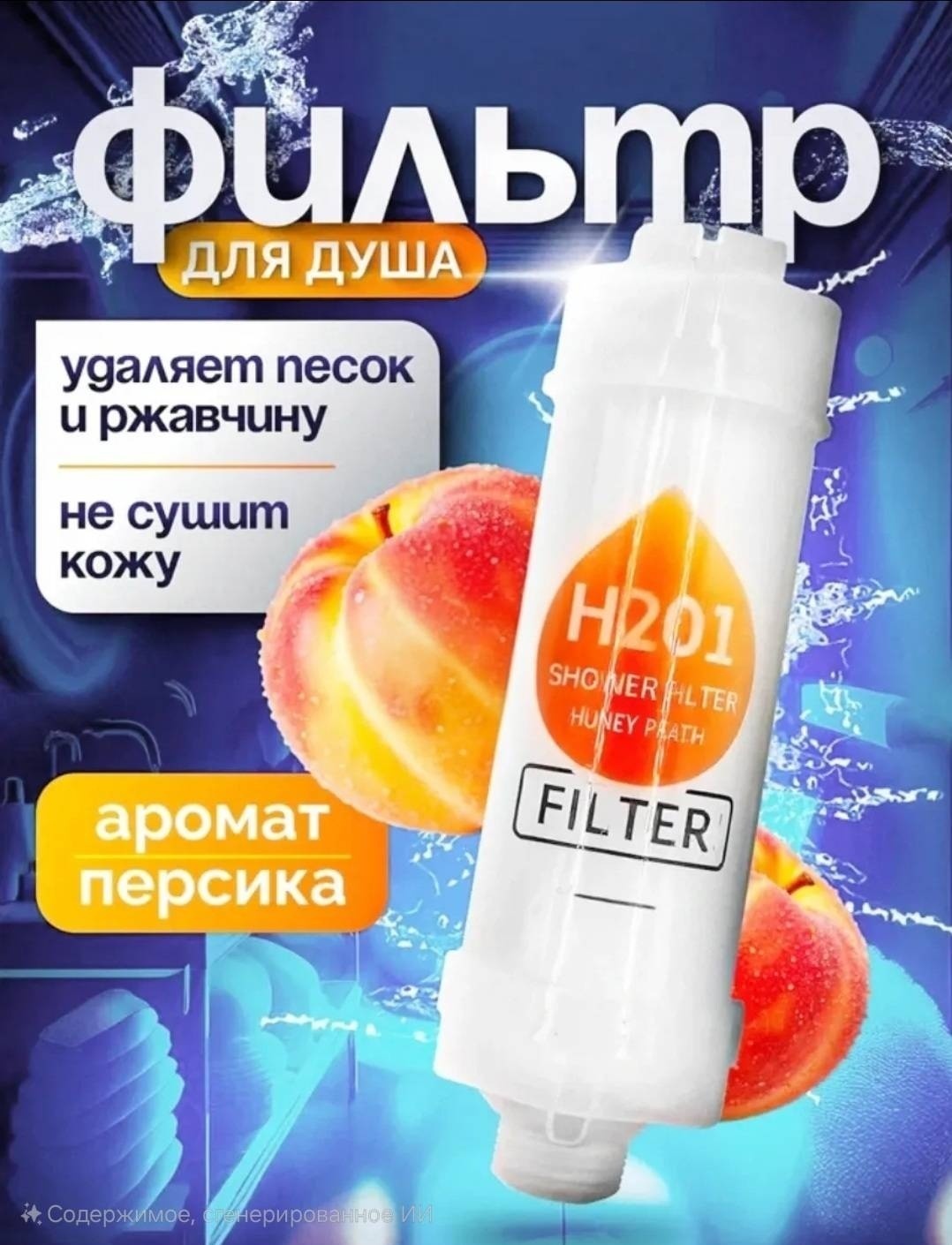 Фильтр для душа H201 Сладкий персик Violka'sCorner