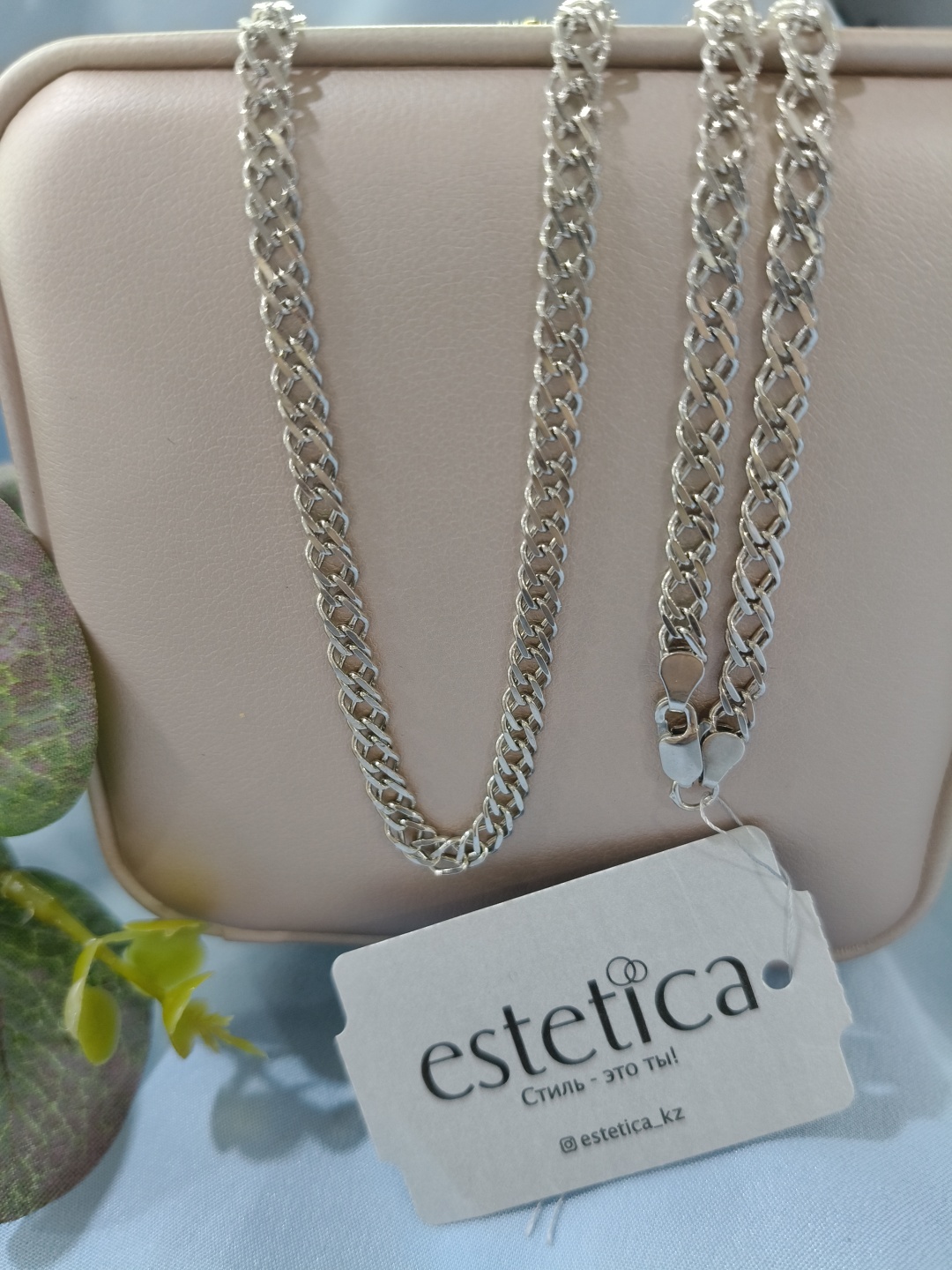 Gulmira Silver ESTETICA длина 55 см, вес 11.3 г серебро, плетение двойной ромб