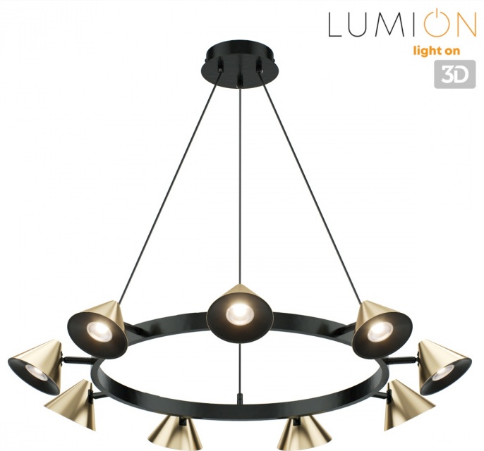 Люстра потолочная Lumion GU10, кол-во ламп: 9 шт