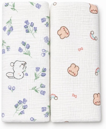 Пеленка муслиновая Bike.textile MN9, 2 шт, 80x100 см
